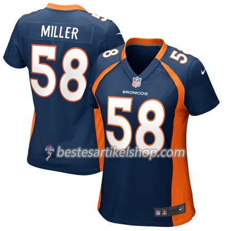 Damen Denver Broncos Trikot Von Miller 58 Nike Blau